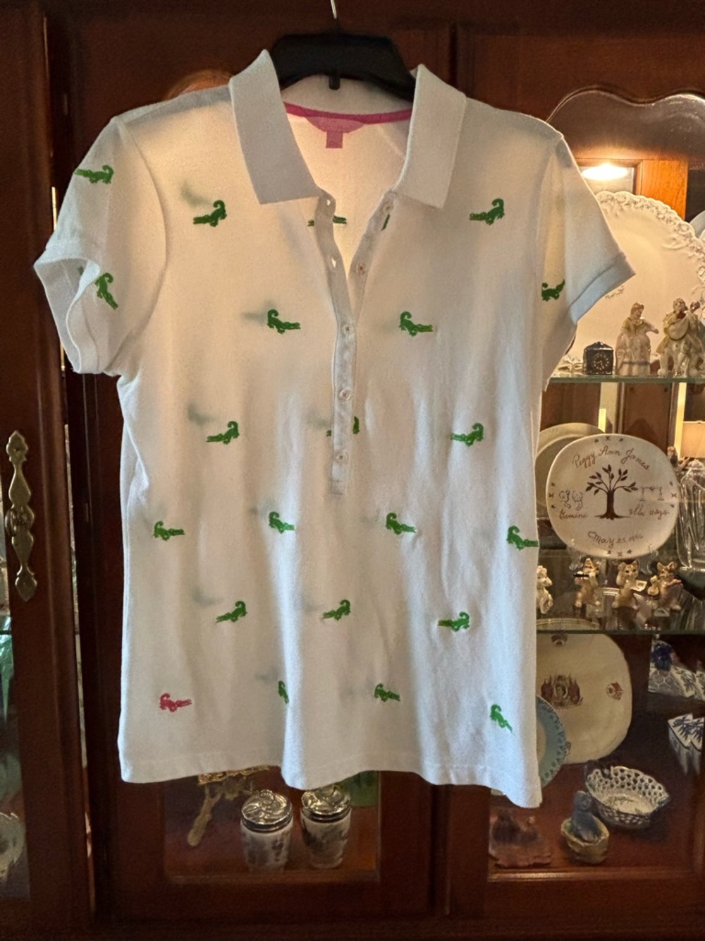 Lilly Pulitzer Alligator Polo~Large
